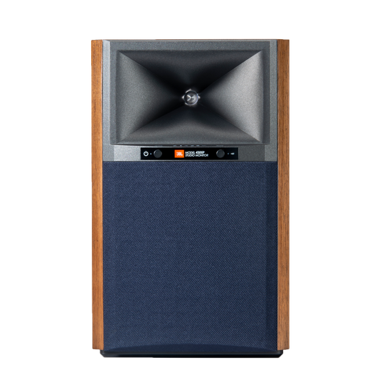 4305P Studio Monitor - Natural Walnut - Powered Bookshelf Loudspeaker System - Detailshot 1